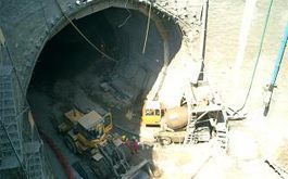 Chilean Metro worksite