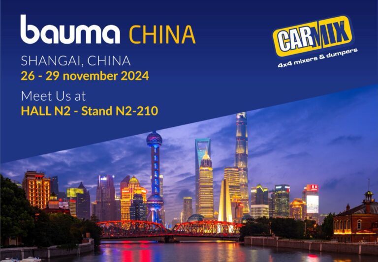 Carmix à Shanghai pour Bauma 2024