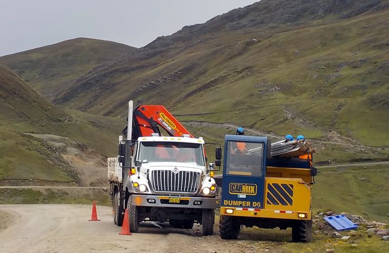 Worksites in Mantaro – Montalvo Perù